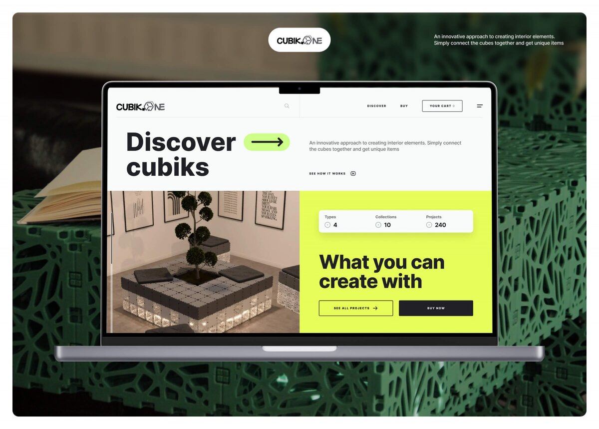 CUBIK.ONE - цифровая платформа модульного дизайна и e-commerce