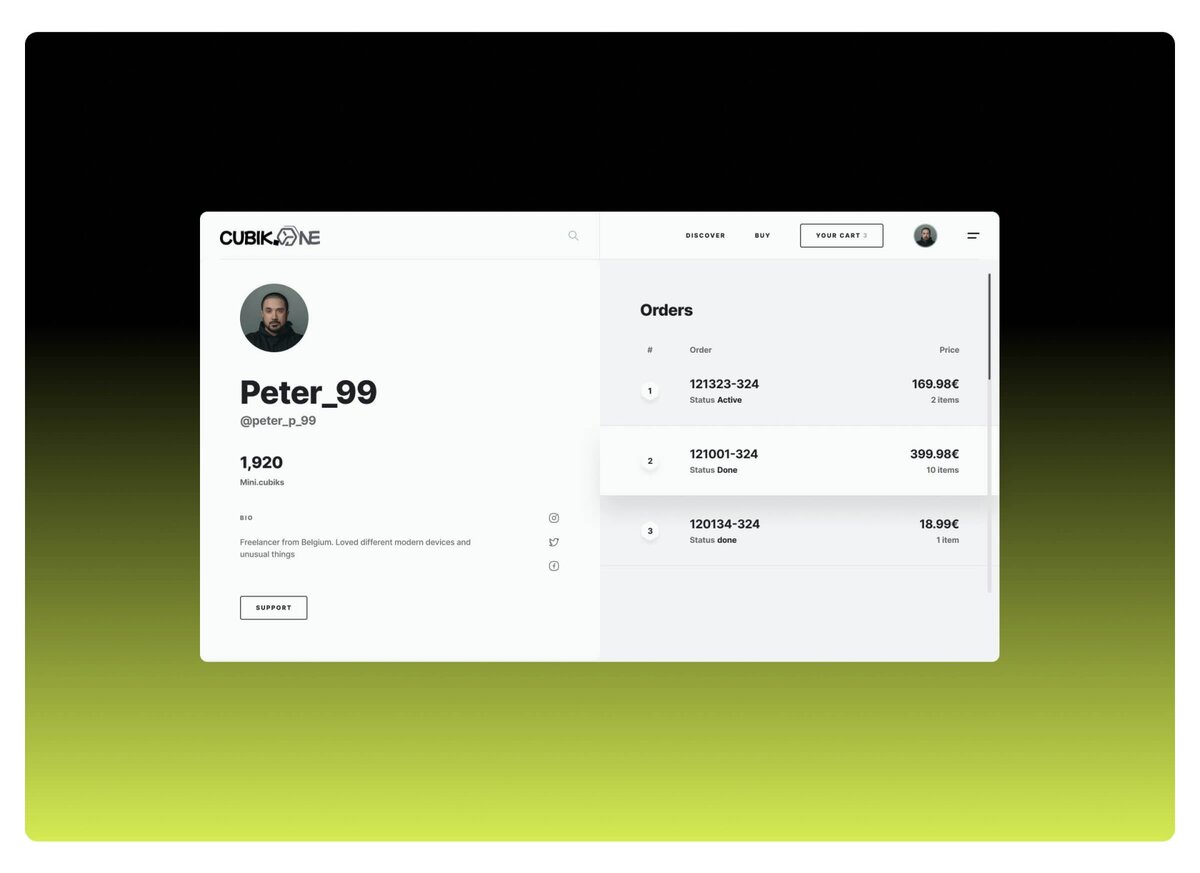 CUBIK.ONE - цифровая платформа модульного дизайна и e-commerce